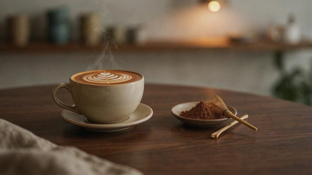 Organic Hojicha powder and roasted green tea latte for wholesale export supplier